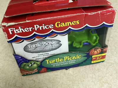 Rare Fisher-Price Turtle Picnic Game