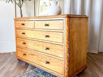 *FREE DELIVERY* Antique 19th Century Birch Chest of Drawers/Dresser