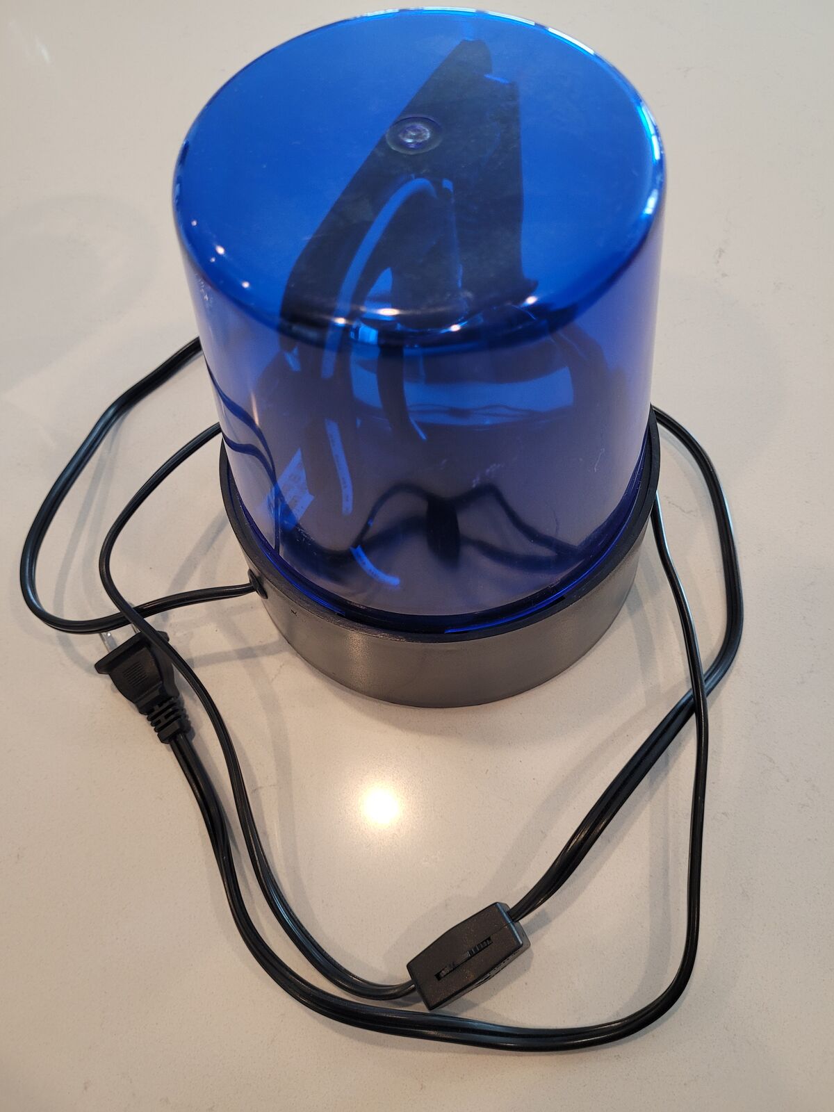 Vintage Blue DOME  Lite Model 1730Light On/Off Corded Tested  Works