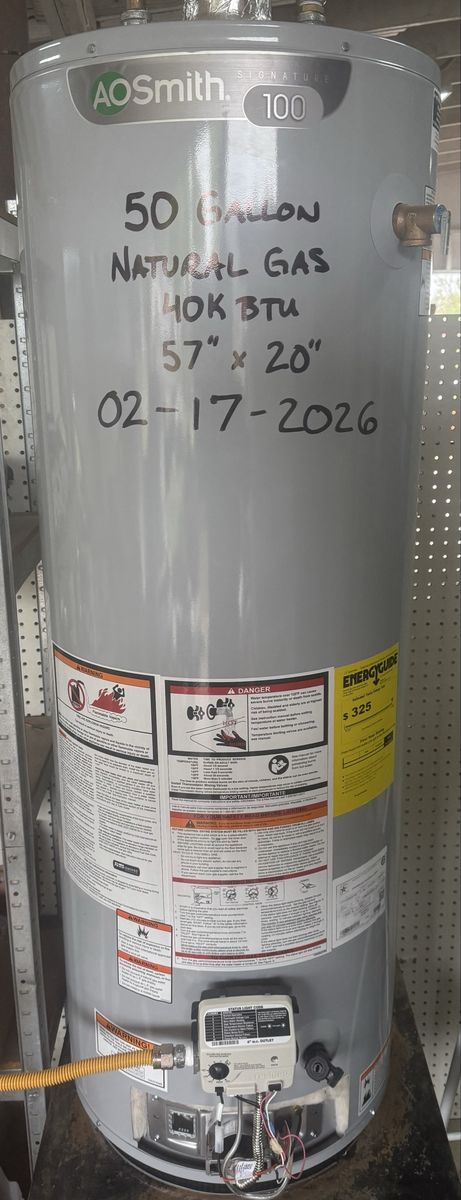 New 50 Gallon Water Heater *FREE DELIVERY*