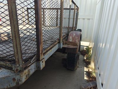 Utility Trailer - Cargo Hauler with Mesh Sides and Spare Tire - Used