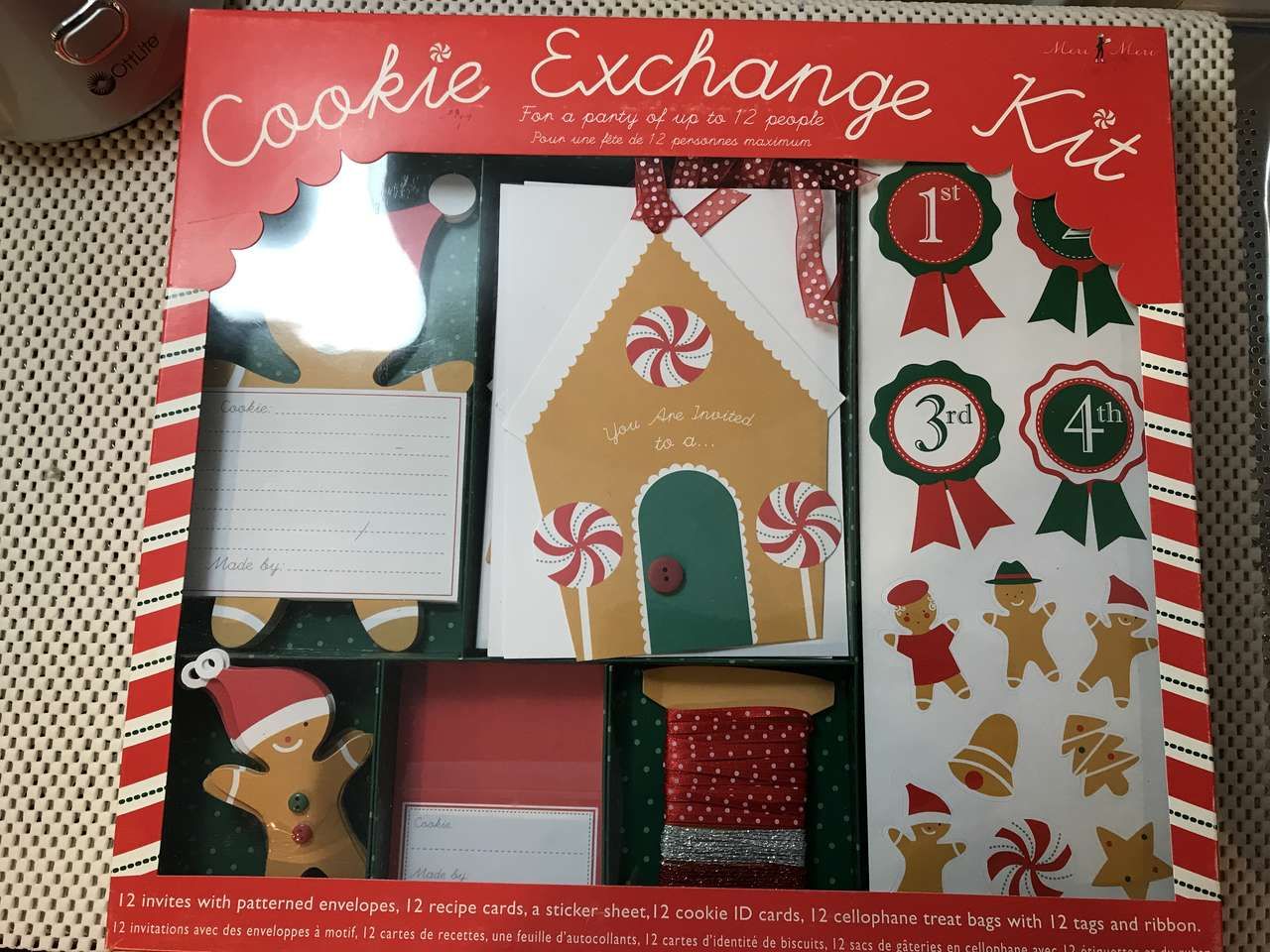 CHOOSE 1 or more: Christmas Cookie Exchange Kit For a Party up to 12 People, NIB