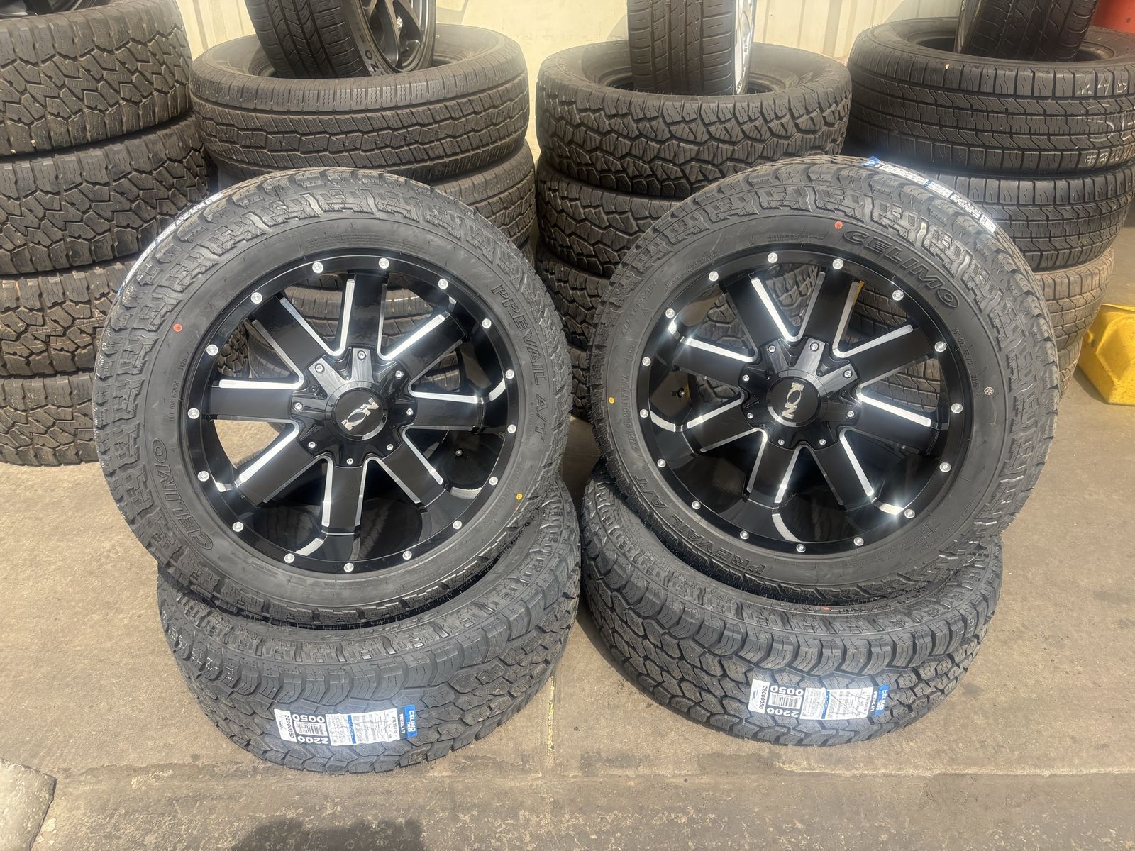 SET OF WHEELS AND TIRES 20X10 6X135 AND 6X5.5 BOLT PATTERNS