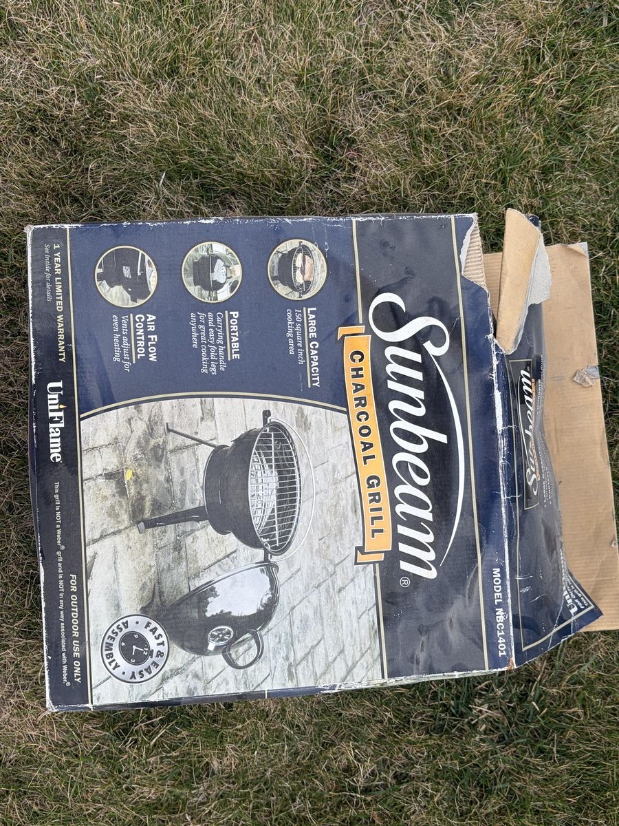 Sunbeam charcoal grill