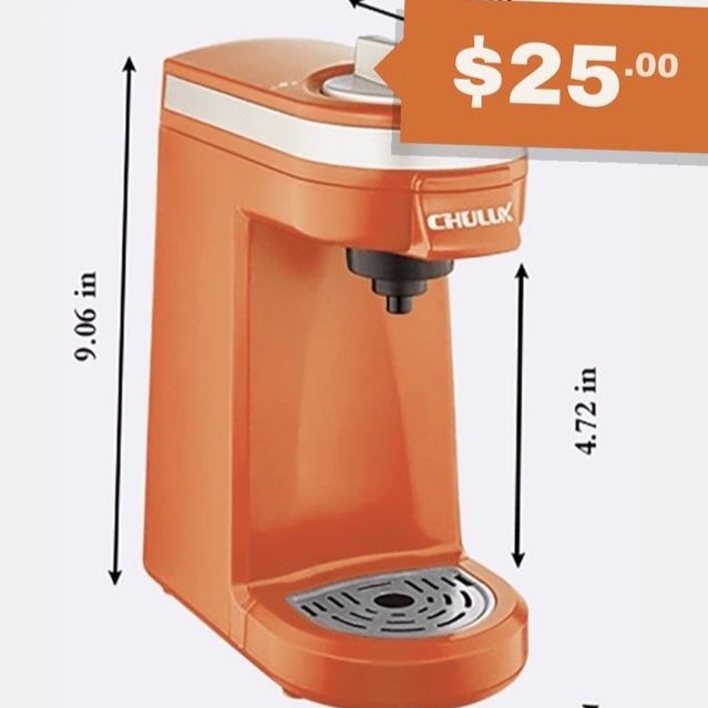 Coffee Maker - Chulux Single-Serve K-Cup 1.0 & 2.0 C - Orange
