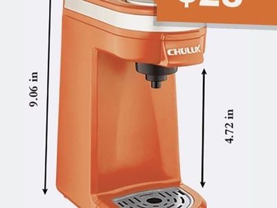 Coffee Maker - Chulux Single-Serve K-Cup 1.0 & 2.0 C - Orange