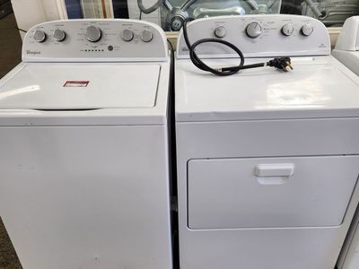 Whirlpool White Top Load Washer & Dryer Set