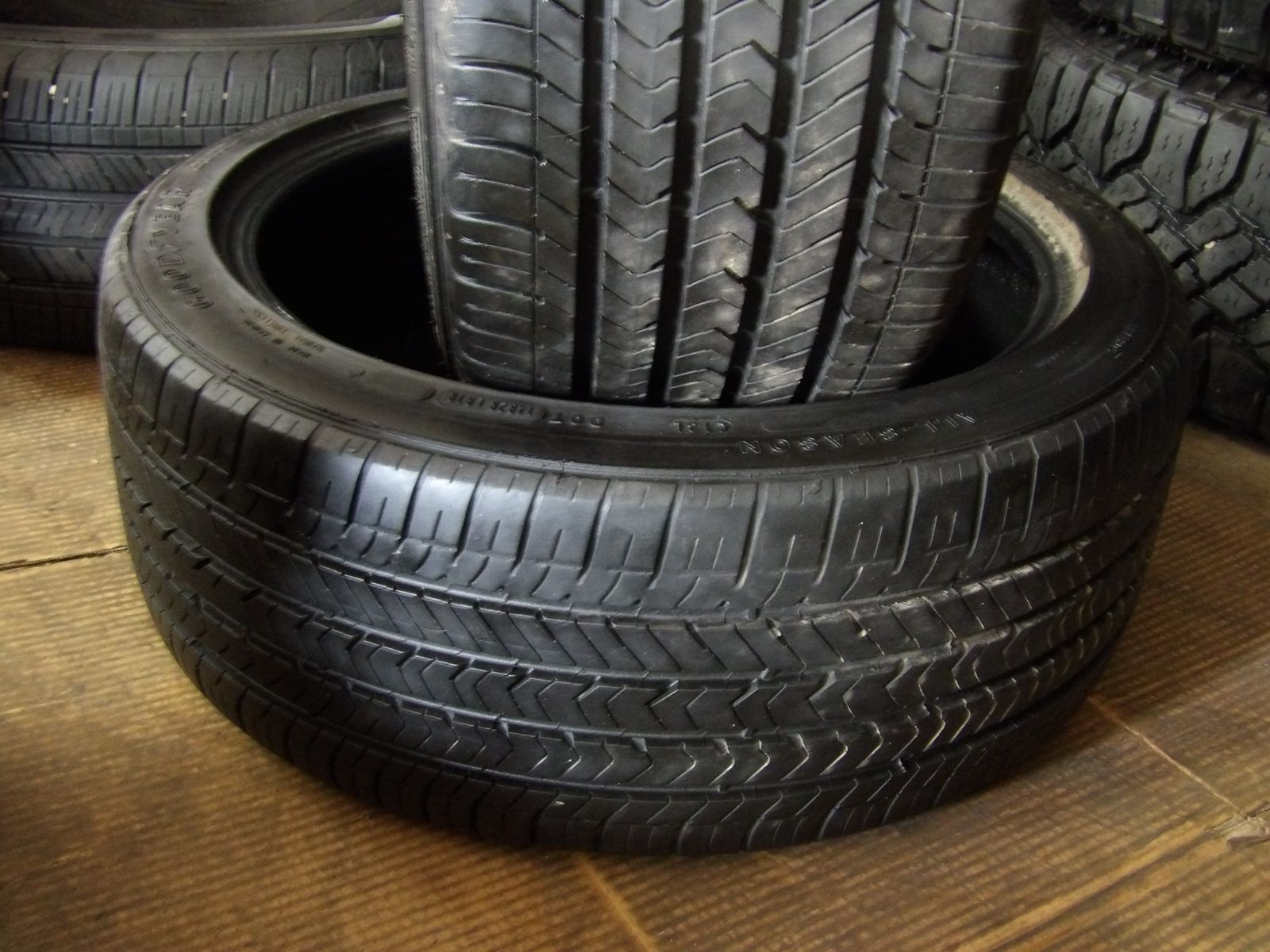 235/40R18 GOODYEAR EAGLE SPORT A/S PAIR OF TWO USED TIRES
