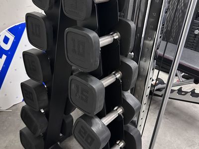 Norditrack Urethane Dumbbells 5-30LB & Rack