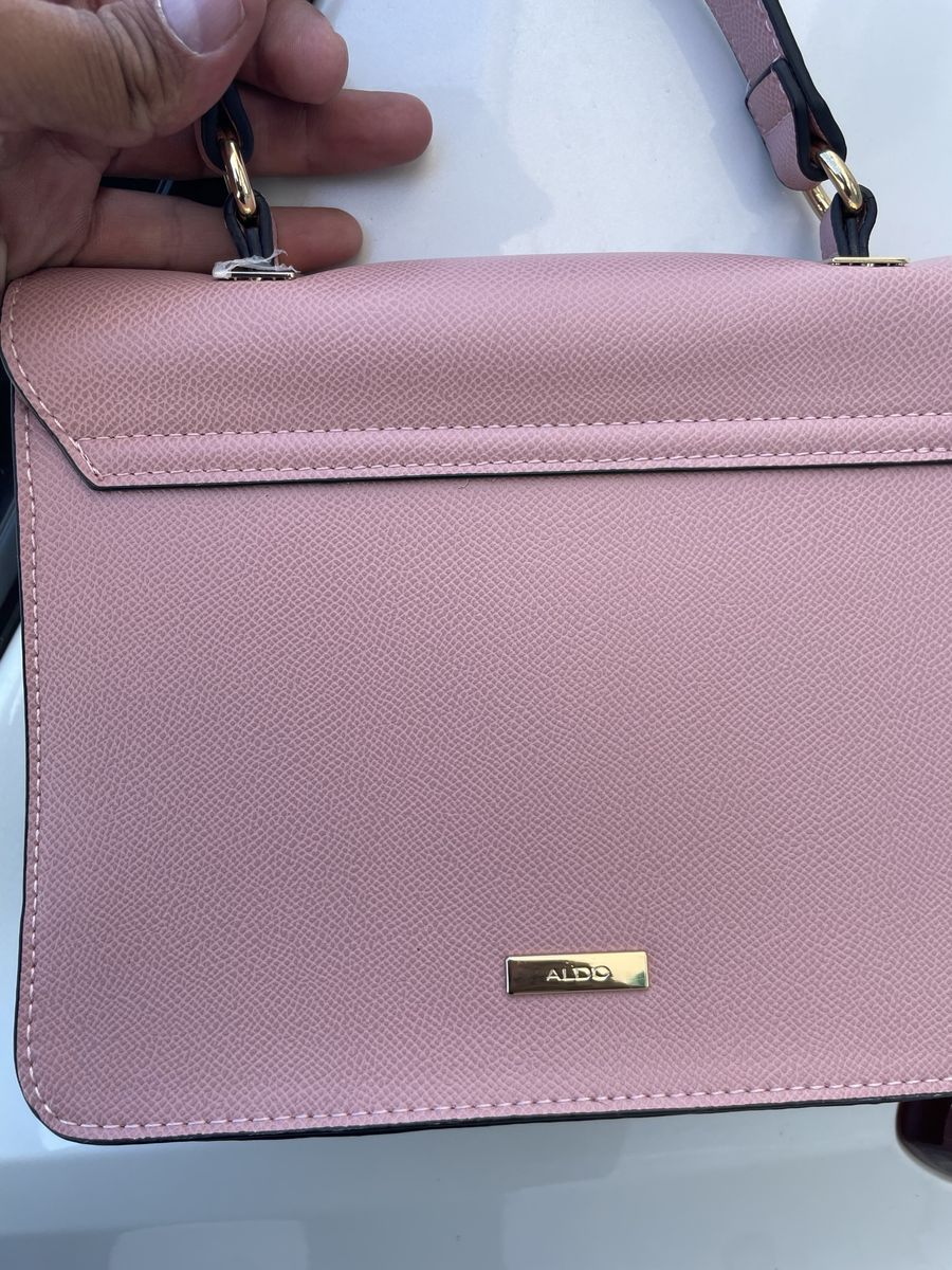 ALDO Pink Crossbody Bag with Gold-Tone Hardware - New Condition