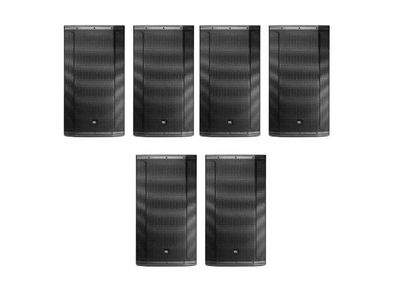 6 JBL SRX835P Powered Speakers w/ Bags – Complete Professional System