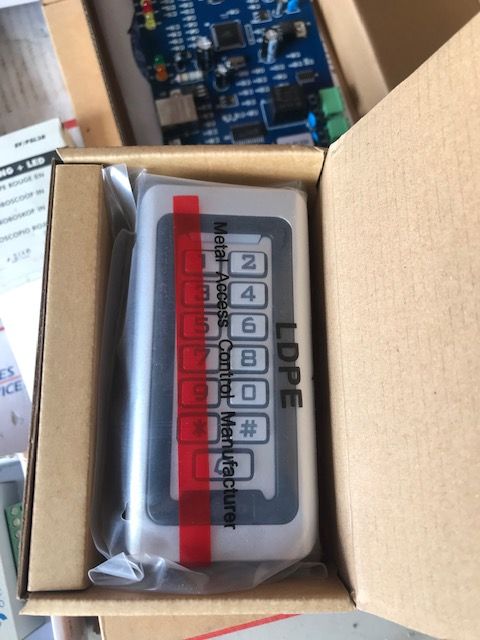 Keypad door entrance hardware w/ ID cards