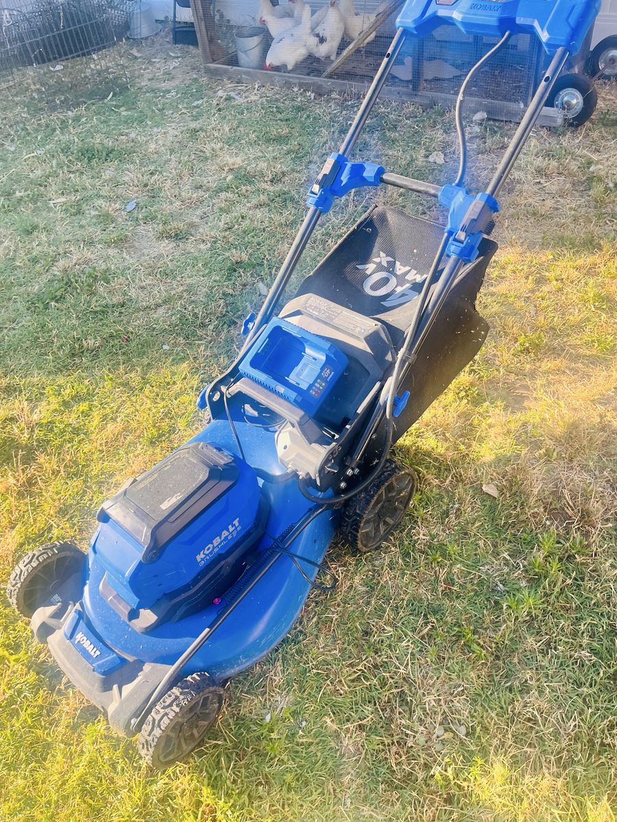 Kobalt 40v mower with charger no battery