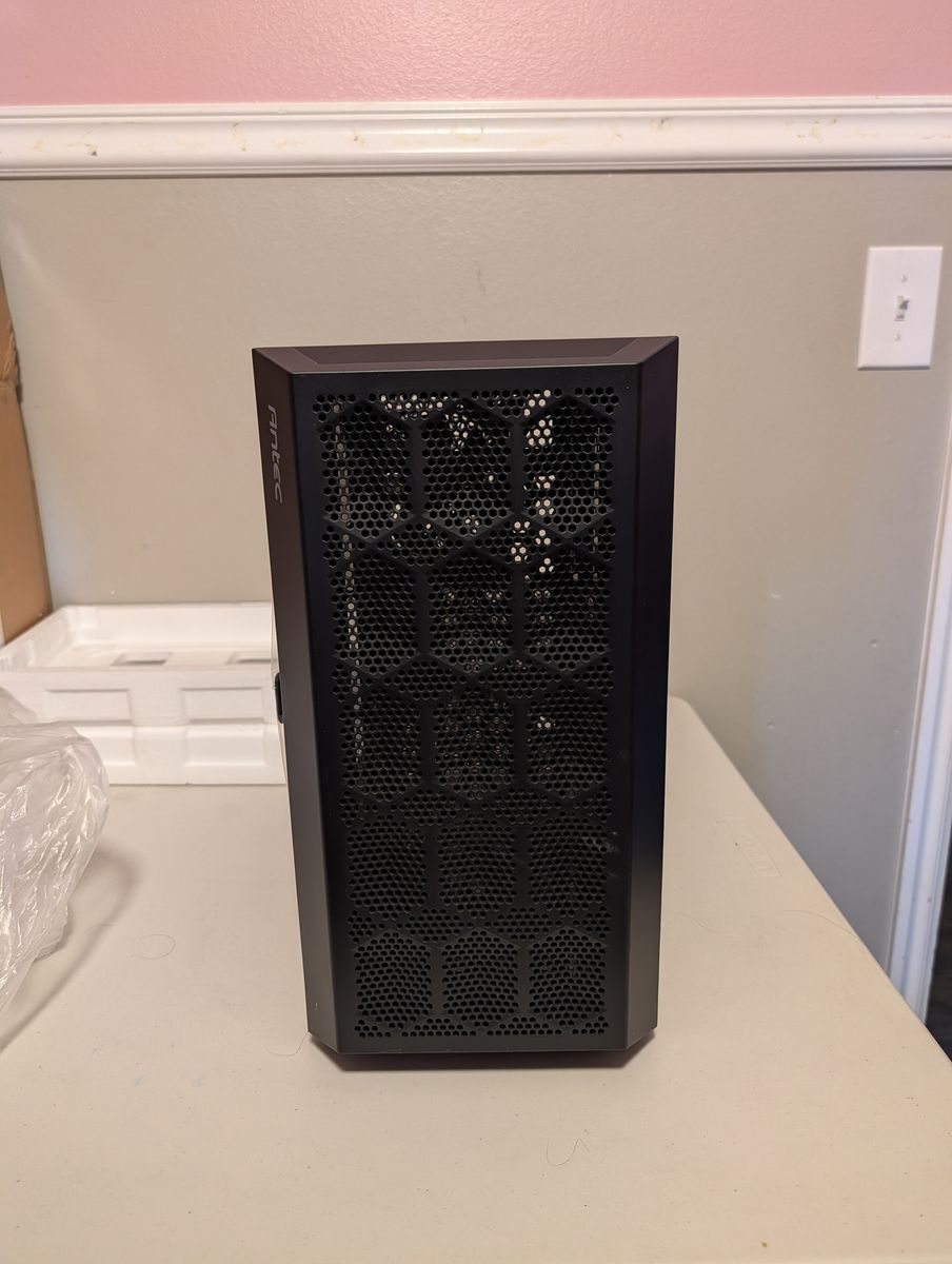 Antec NX200M Micro-ATX Mini Tower PC Case - Black Mesh Front Tempered Glass - Budget Gaming