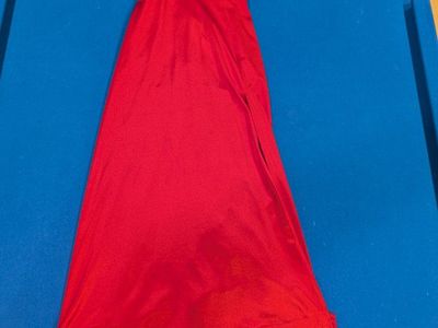 Dress Red Long Satin Formal or Prom