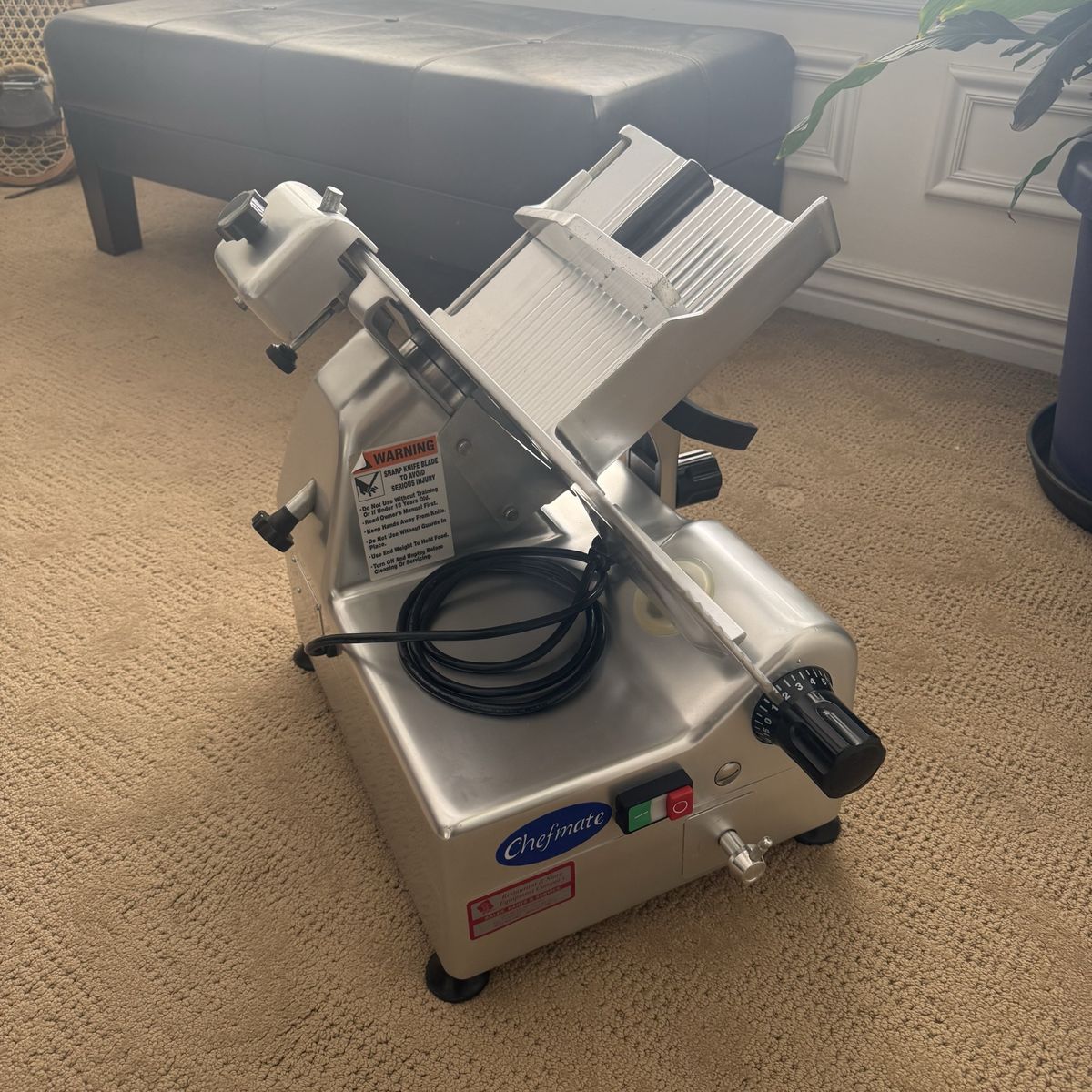 Chefmate Commercial Food Meat Slicer