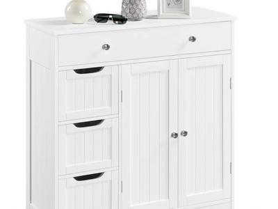 New! Free Standing Floor Cabinet with Drawers and Storage