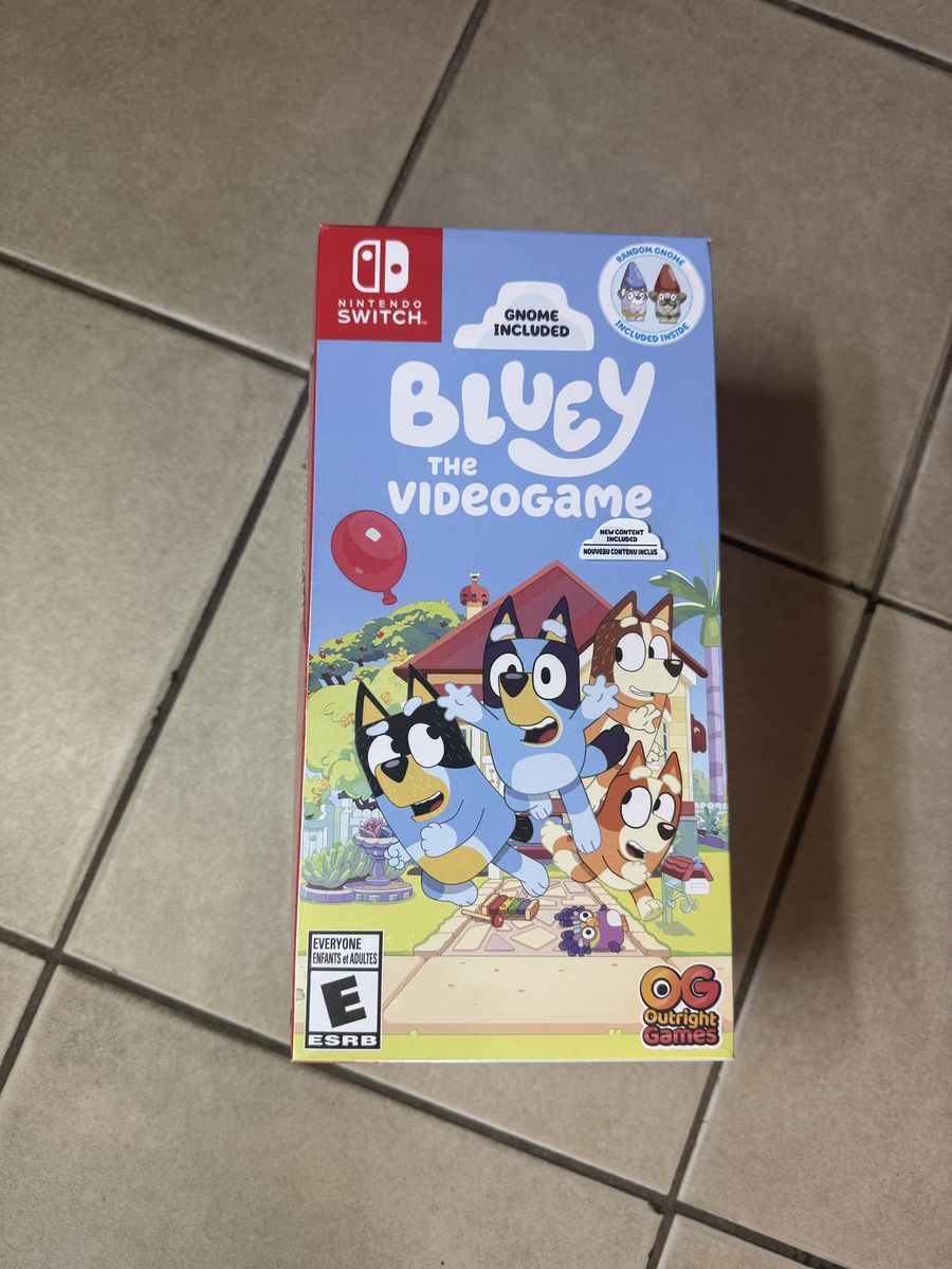 Bluey The Videogame Nintendo Switch with Exclusive Random Gnome - ESRB E