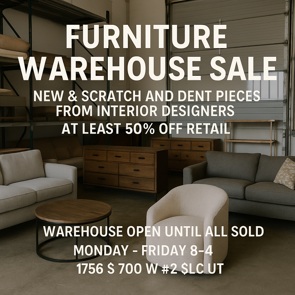 Furniture Warehouse Sale - Open to the Public!