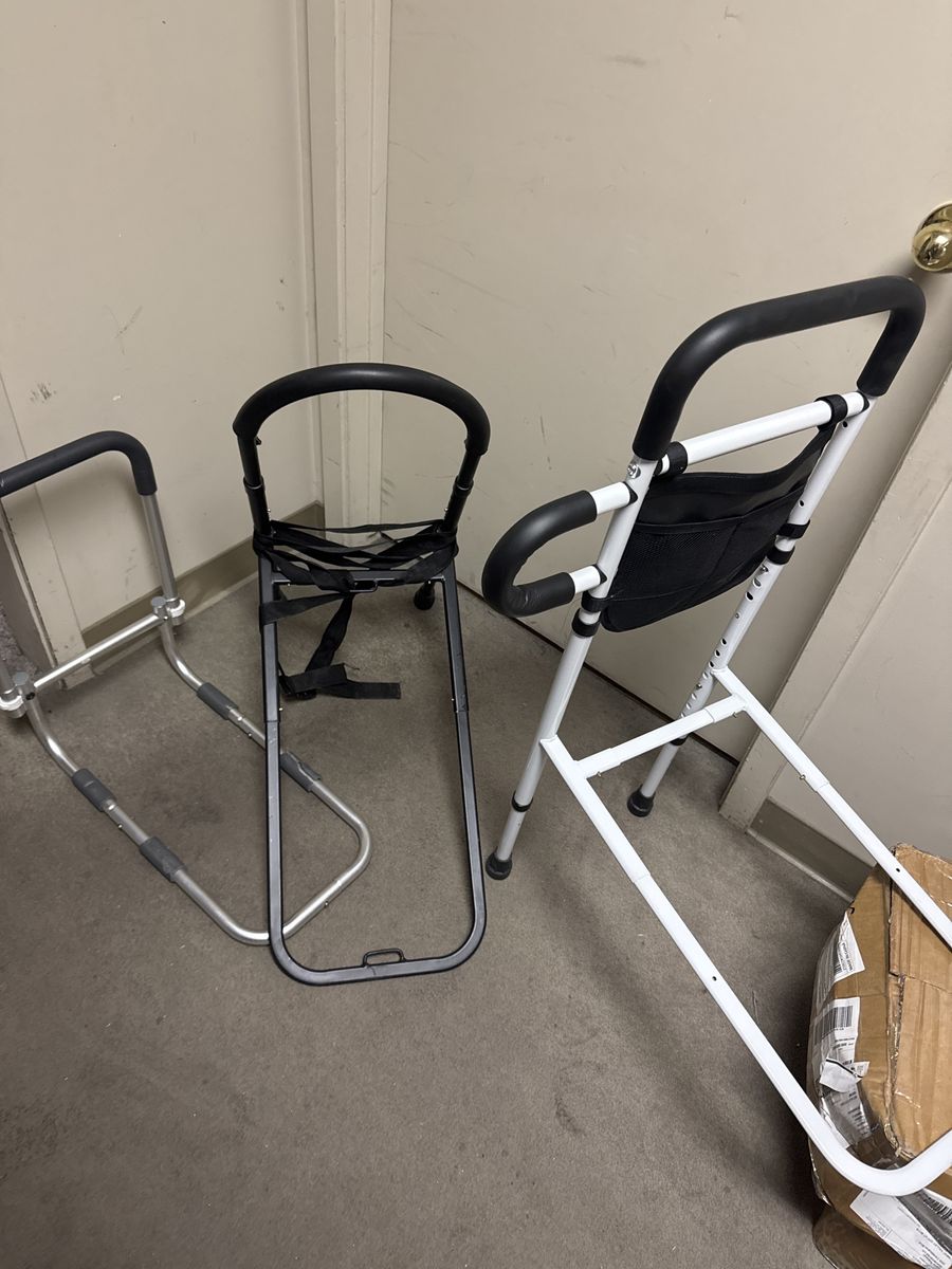 Adjustable Bed Assist Rail Handle Cane Grab Bar Medical Safety Support