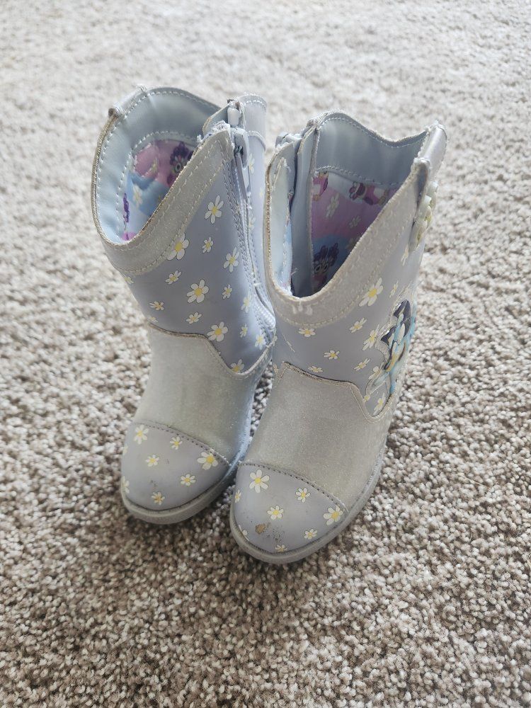 Bluey and Bingo Toddler Cowgirl Boots - Size 5