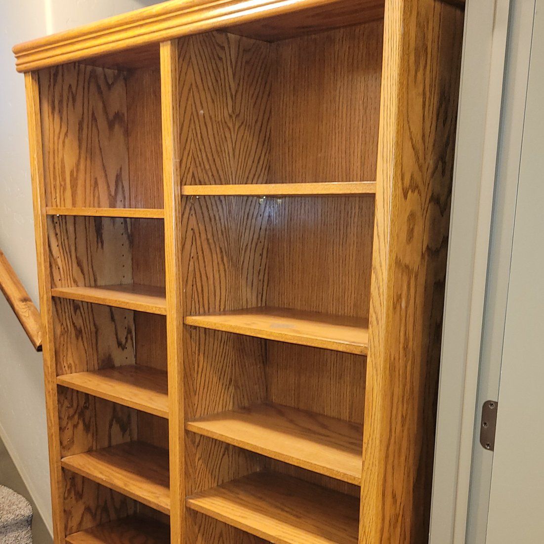 Oak shelving