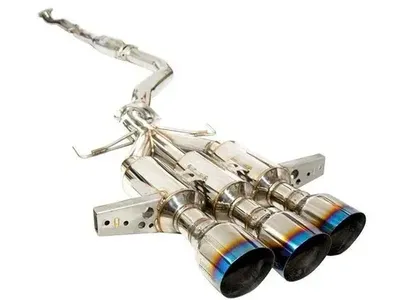 Invidia Gemini R400 Titanium Tip Cat Back Exhaust for 2017-2021 Honda Civic Type-R FK8 Civic Type R HS17CTRFGM3ST