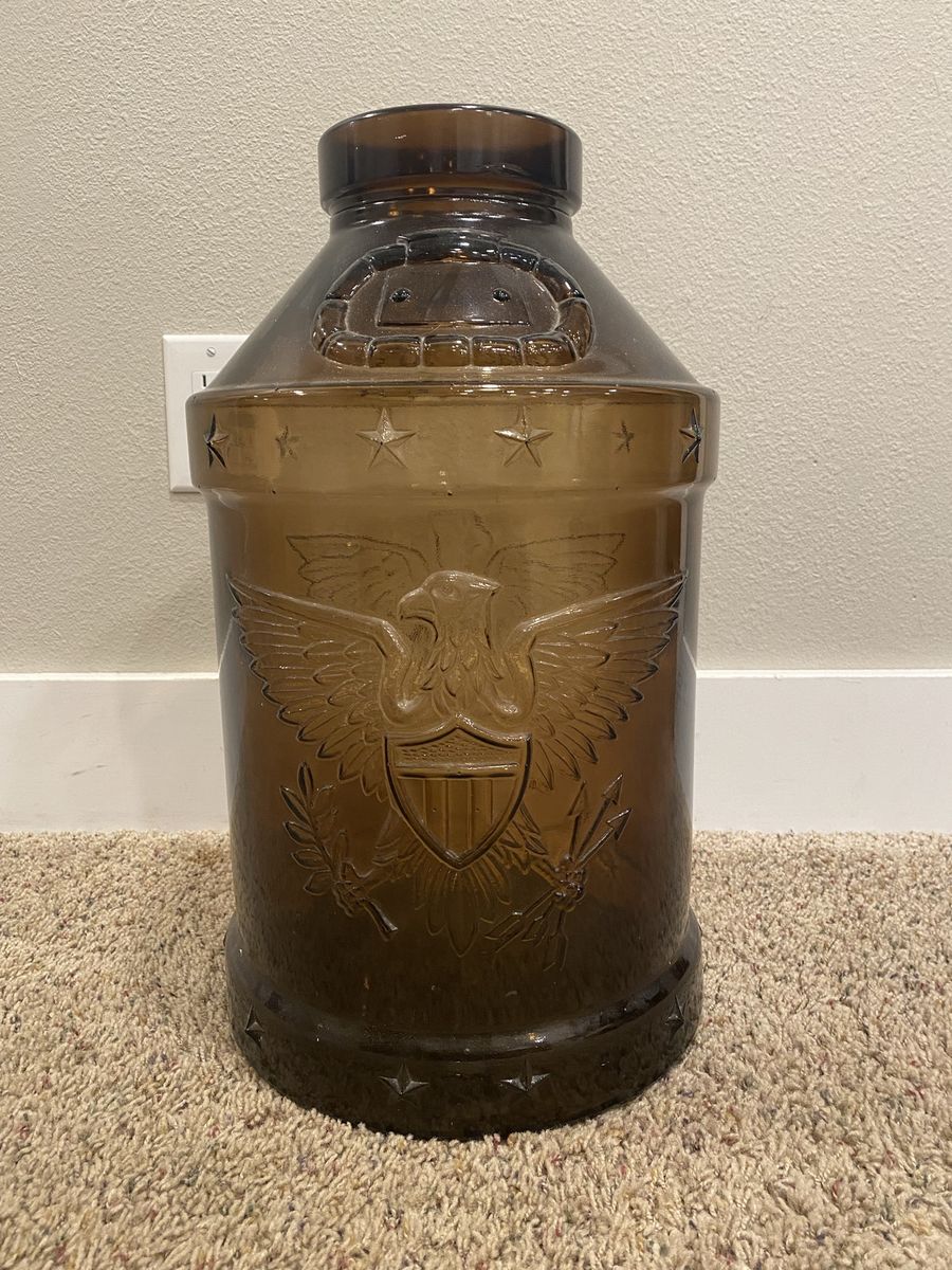Vintage Glass Milk Jug
