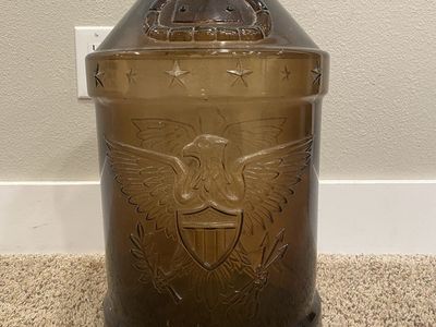 Vintage Glass Milk Jug