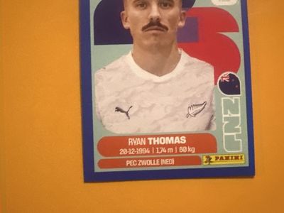Panini Ryan Thomas PEC Zwolle Football Sticker Card - Excellent Condition Collectible