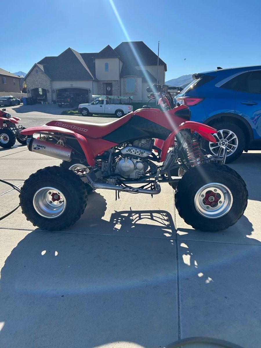 Honda TRX 400EX Sportrax ATV - Red, 400cc Engine, White Bros. Exhaust