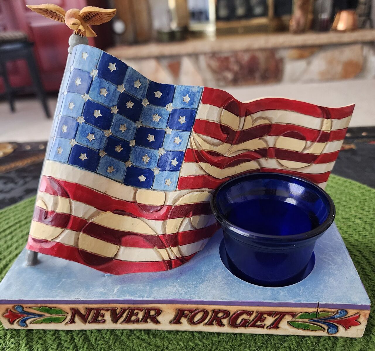 Jim Shore Never Forget 9 11 Memorial Candle