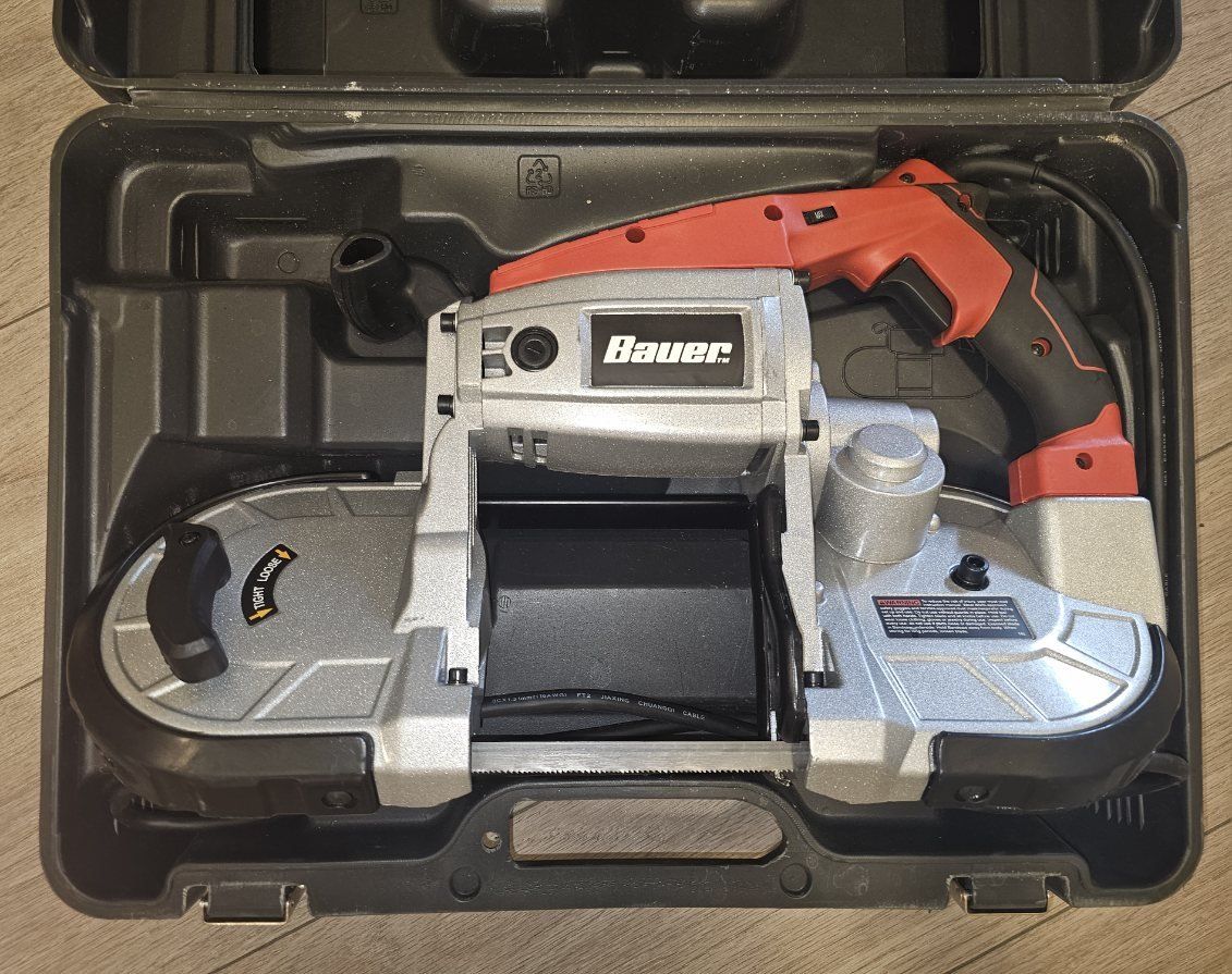 Bauer Variable Speed Deep Cut Bandsaw Kit Manual and Replacement Brushes