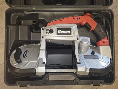 Bauer Variable Speed Deep Cut Bandsaw Kit Manual and Replacement Brushes