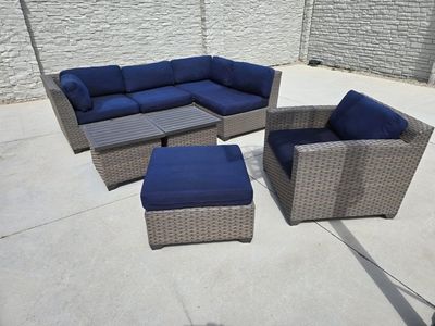 Patio Furniture Set - Sectional with 2 Tables