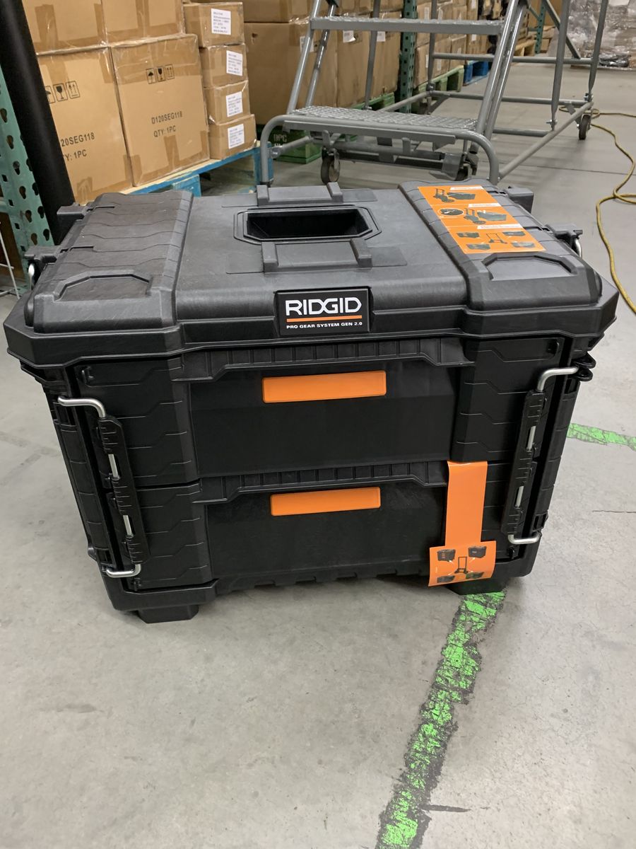 RIDGID 2.0 Pro Gear System 22 in. XL 2 Drawers Modular Tool Box Storage