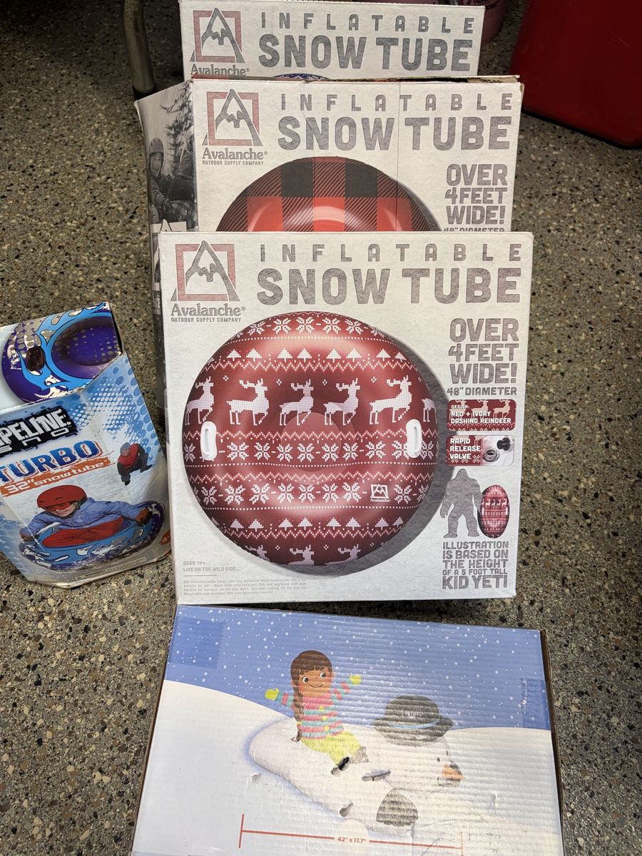 5 new snow tubes