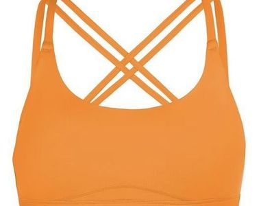 Brand new Brxl Orange Strappy Cross Back Sports Bra