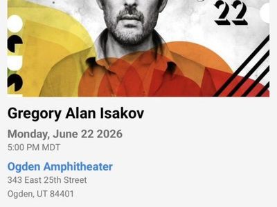 Gregory Alan Isakov Ticket