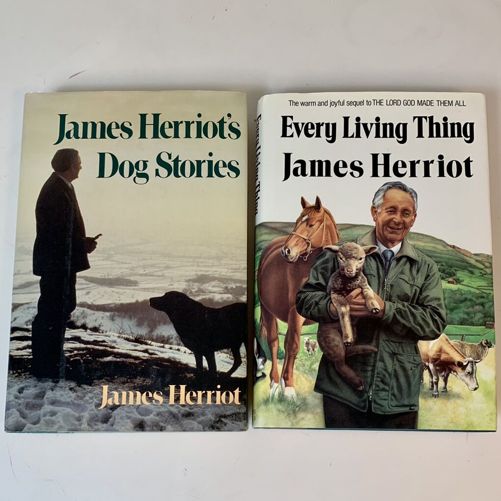 Two James Herriot Hardcover Books W Dust Jackets