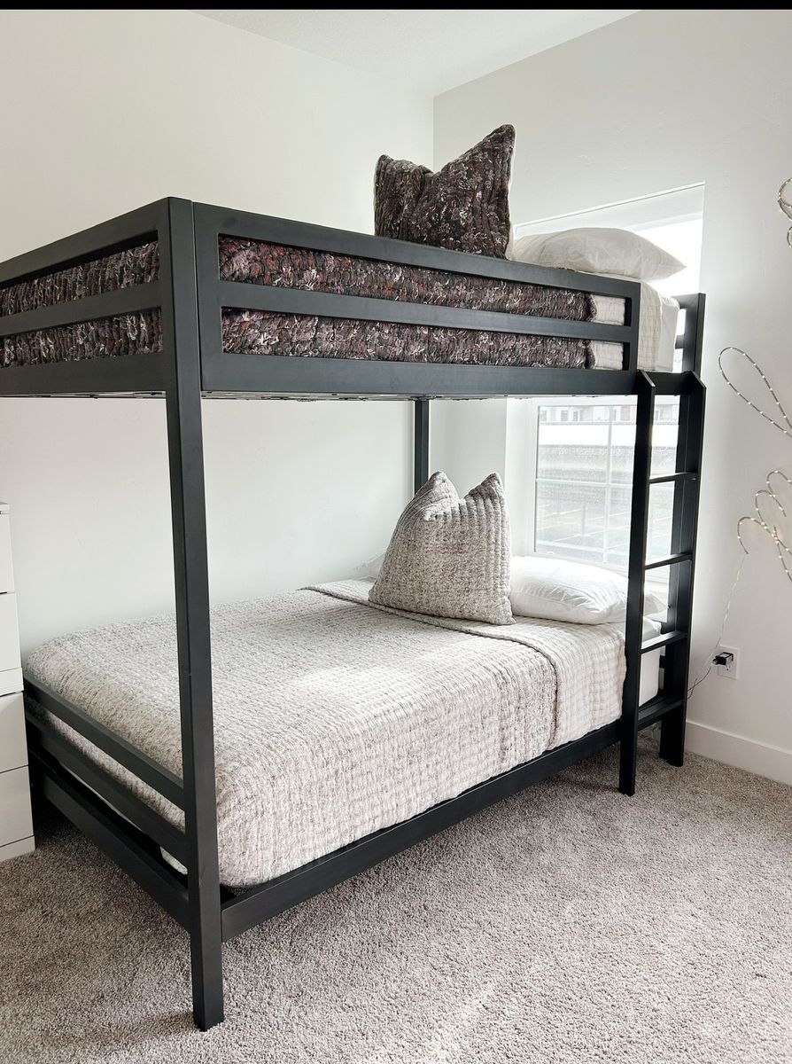 RH Restoration Hardware Full Over Full Bunk Bed – Metal