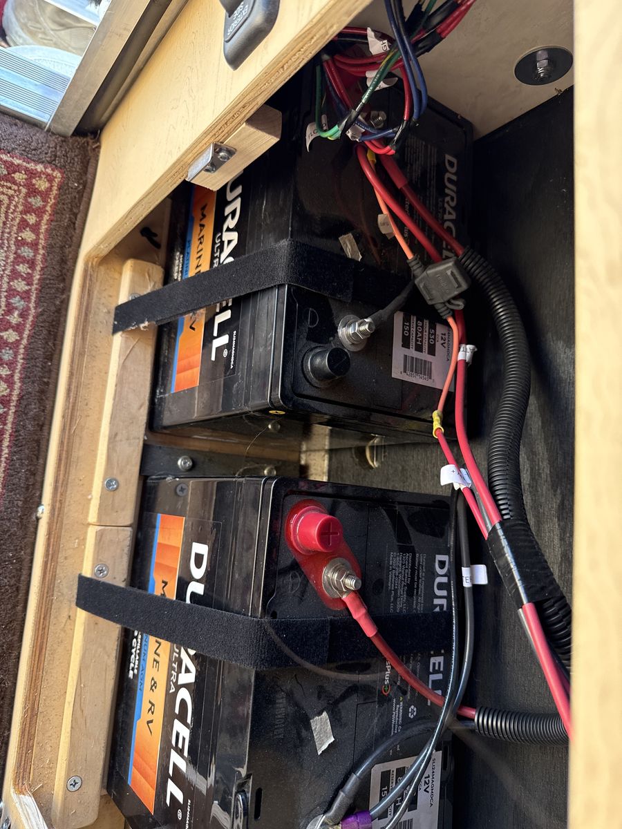 2 80Ah AGM Duracell Batteries