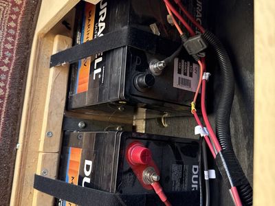 2 80Ah AGM Duracell Batteries