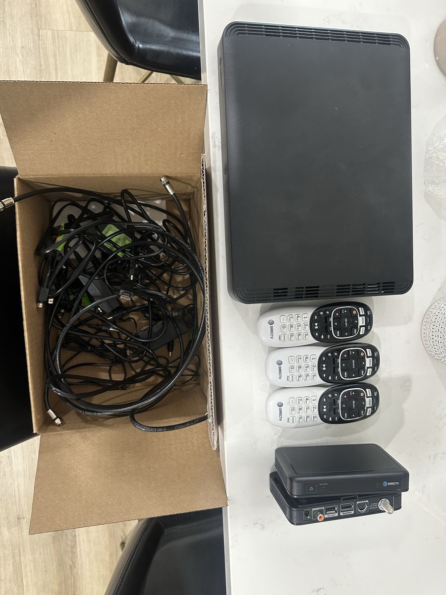 Directv receiver, Mini genie, remotes and all power and cabling cords