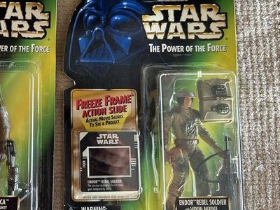 Star Wars The Power of the Force Freeze Frame Action Figure from 1997 Endor Rebel Soldier