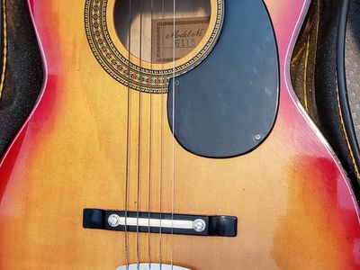 VINTAGE 1970's Student Acoustic Guitar G118 w/Case, Picks and Thumbpicks