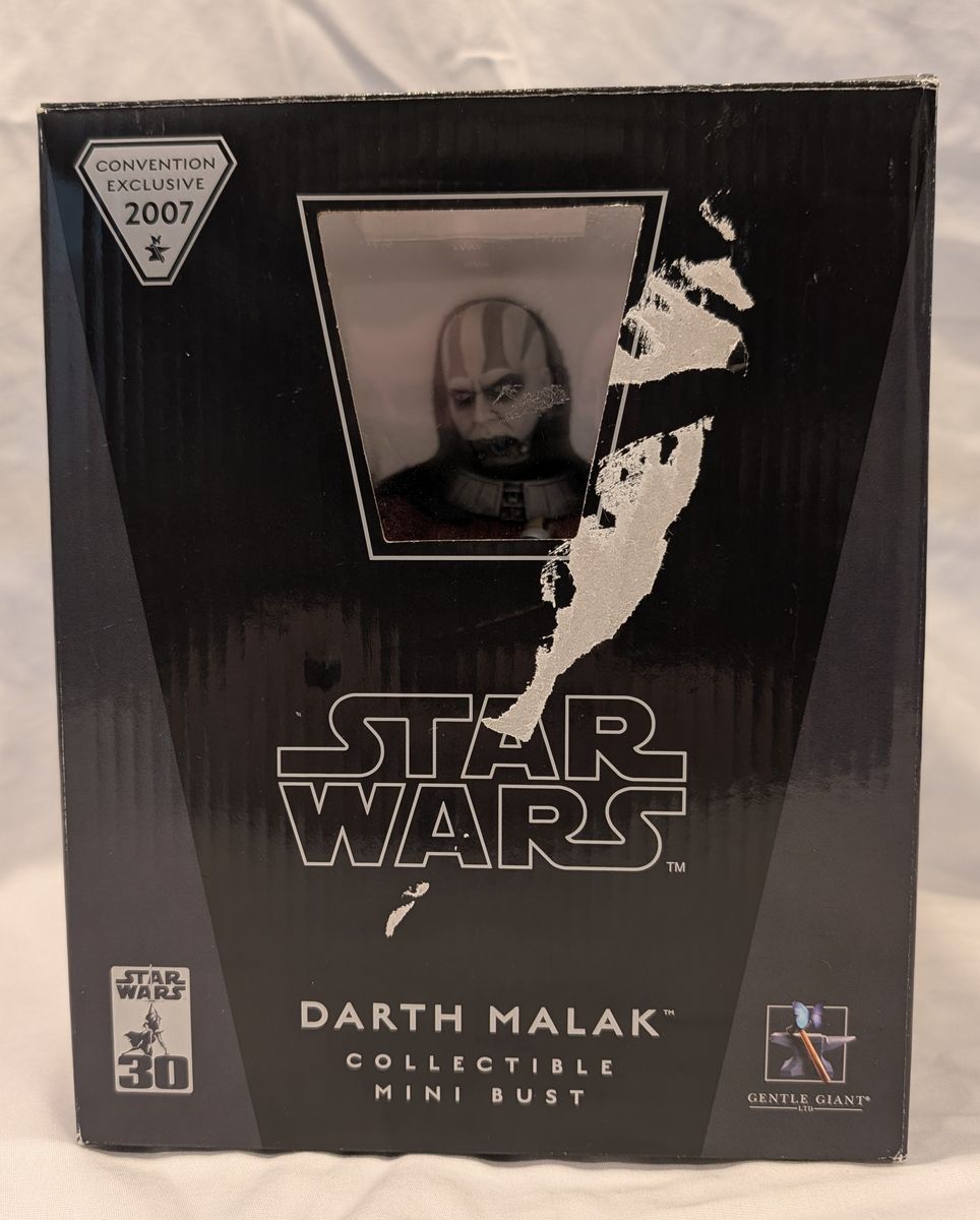 Gentle Giant Star Wars Darth Malak Mini Bust - 2007 Convention Exclusive LE 2000
