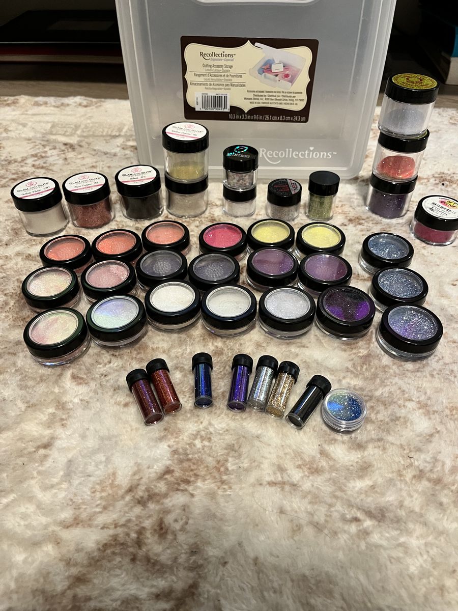 Huge Nail Glitter Lot – 40+ Pieces (Glam & Glits, Glitties, EGN & More!)