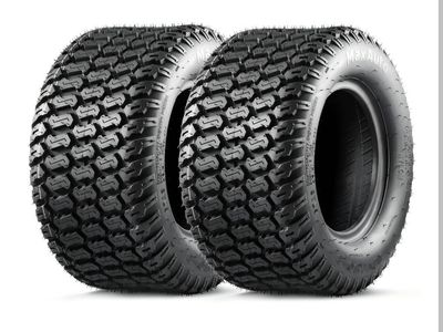 New MaxAuto 16x7.50-8 16x7.5x8 Turf Saver Lawn Mower Tires 4PLY, Set of 2 Riding Lawn Mower, Go-Cart,