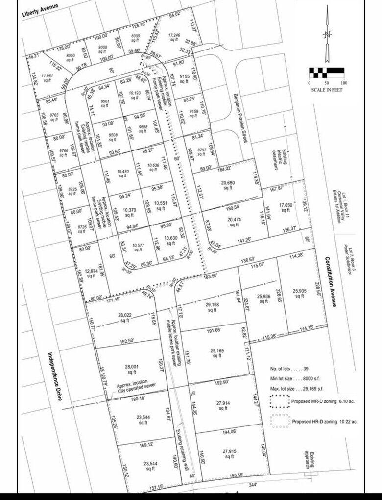 16+ acres of high & medium density 130+ homes